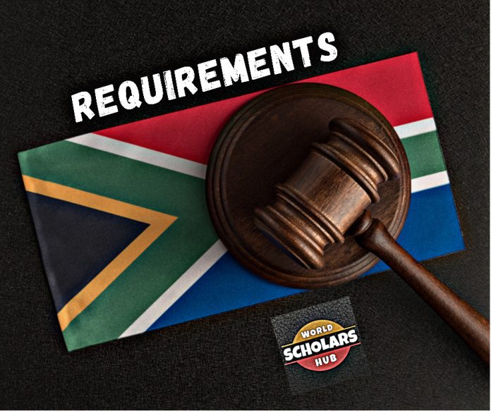 Барања за студирање право во Јужна Африка