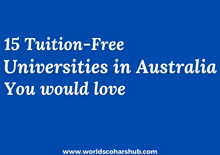 Universités sans frais de scolarité en Australie