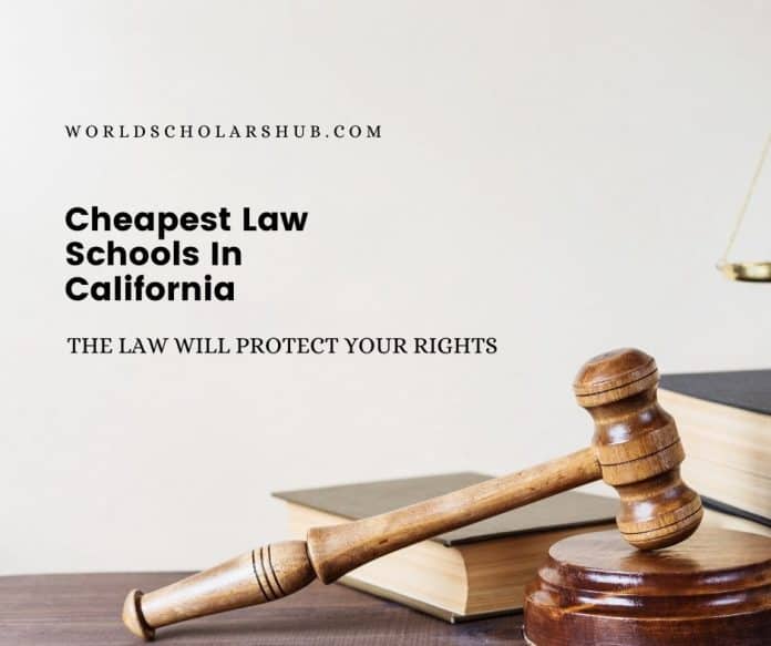 las escuelas de derecho más baratas de california