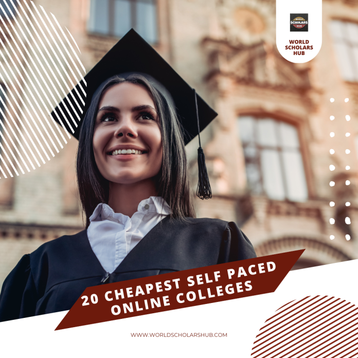 20 सबसे सस्ते सेल्फ पेस ऑनलाइन कॉलेज