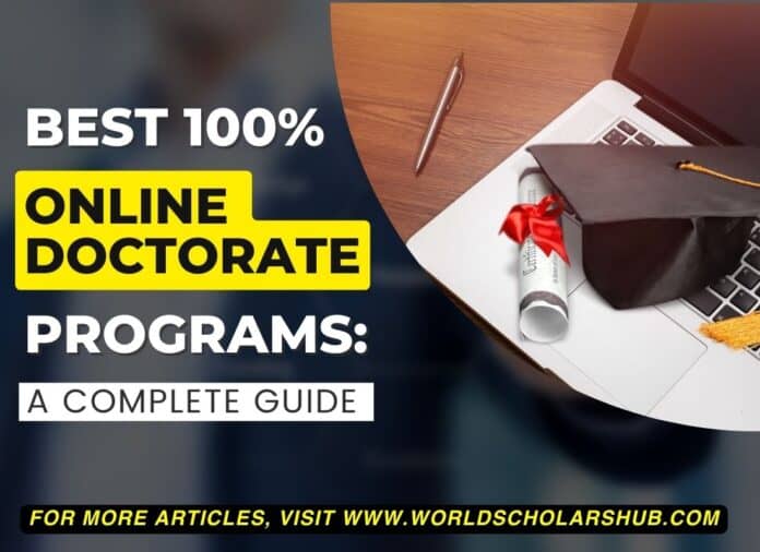 beste 100% online doktorgradsprogrammer