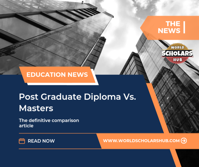 post graduate diploma vs masters