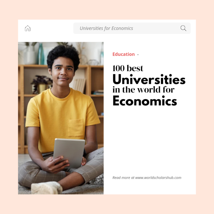 Les 100 millors universitats del món en economia