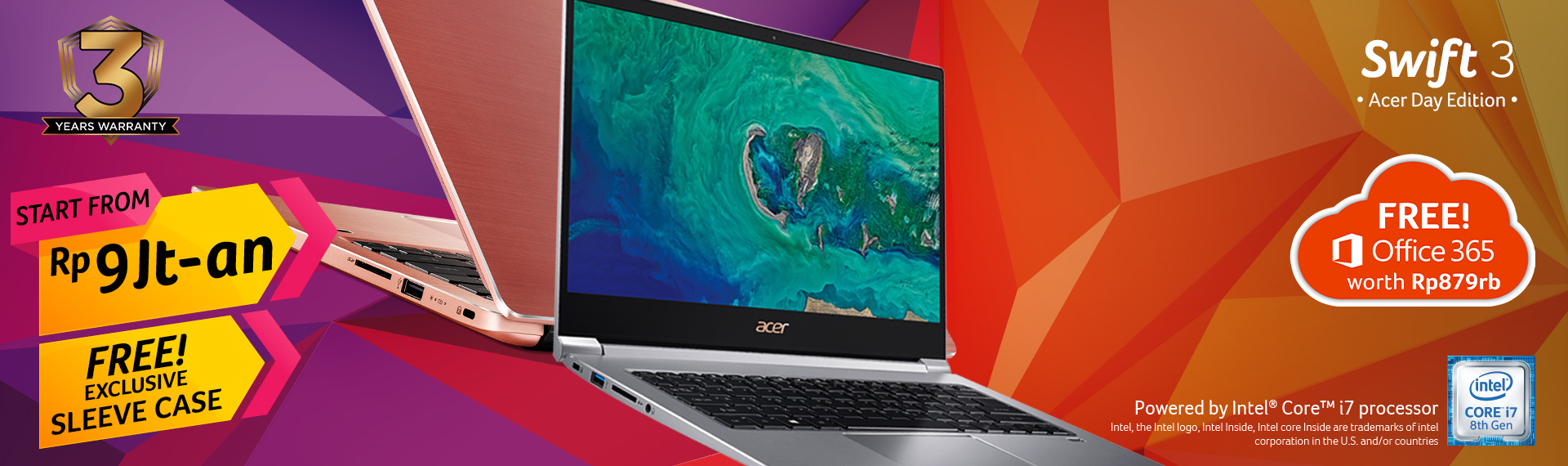 Swift 3 Acer Day Edition, Laptop Tipis Generasi Terbaru Seharga Hanya 9 Jutaan!