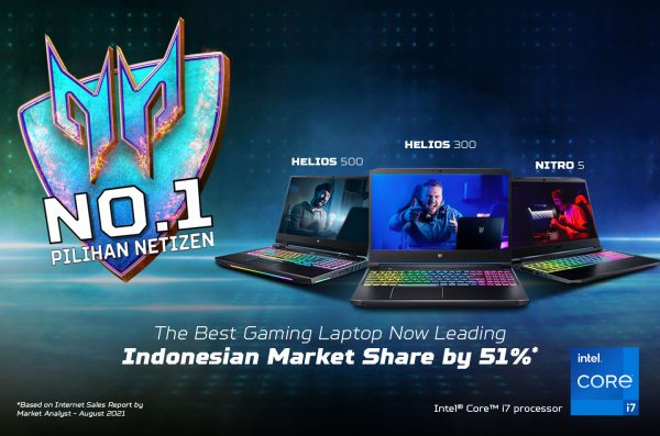 Predator Raih Predikat Merek Nomor Satu Laptop Gaming Pilihan Netizen Indonesia
