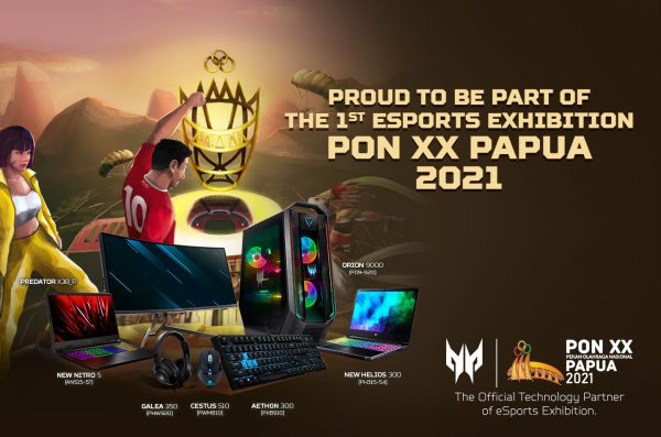 Predator Jadi Official Technology Partner Ekshibisi Esports PON XX Papua 2021