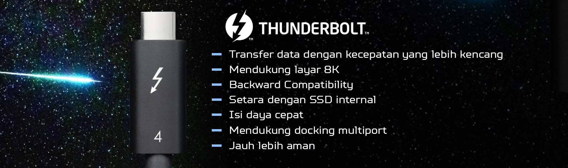 Apa Itu Thunderbolt 4 dan Kegunaannya dalam Laptop Gaming?