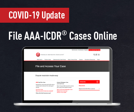 File AAA-ICDR Cases Online