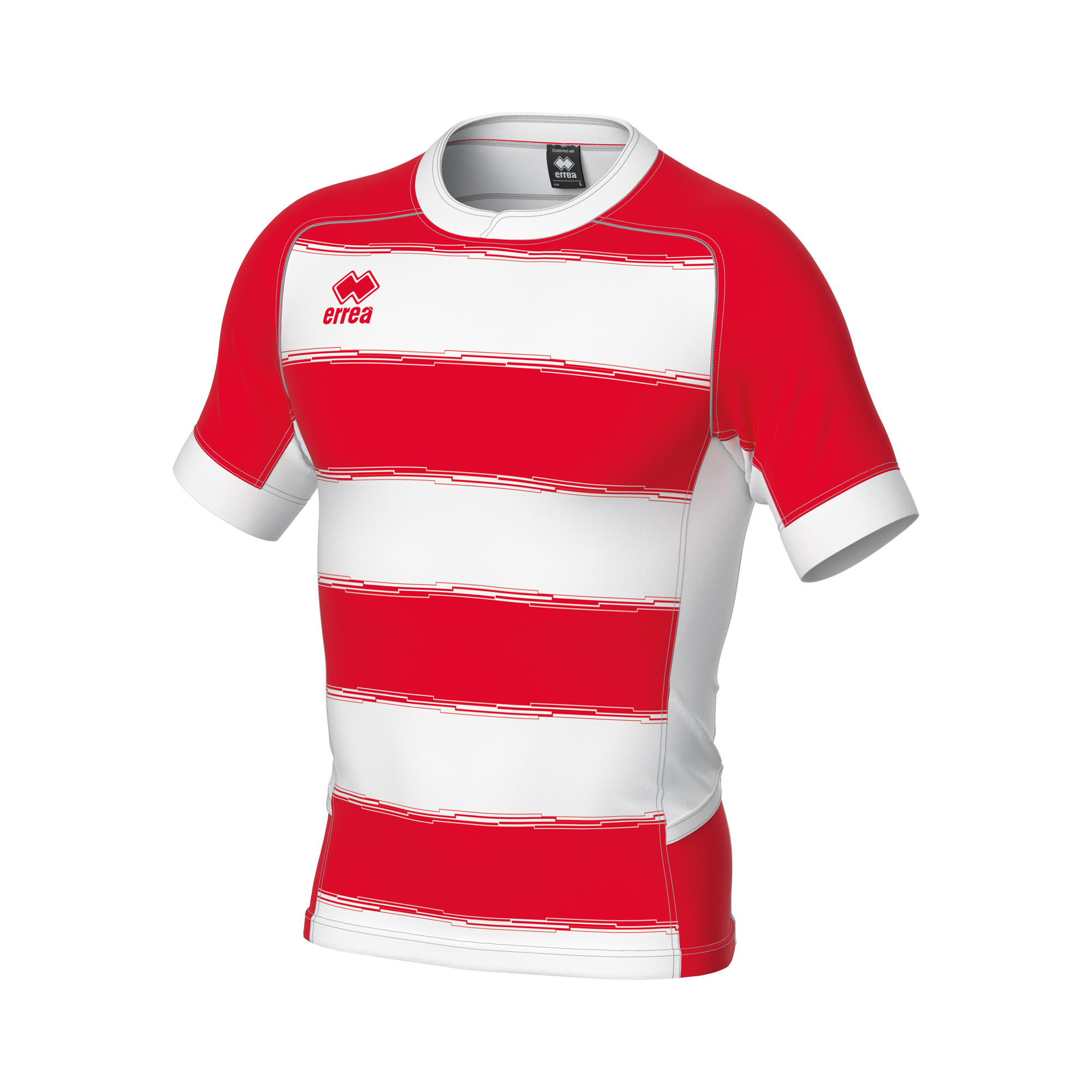 Errea Clyne Rugby Shirt White Red