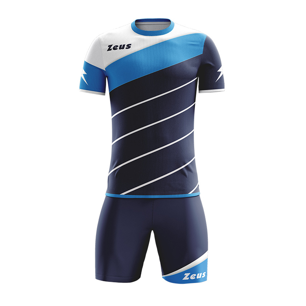 Zeus Lybra Football Kit Navy Sky