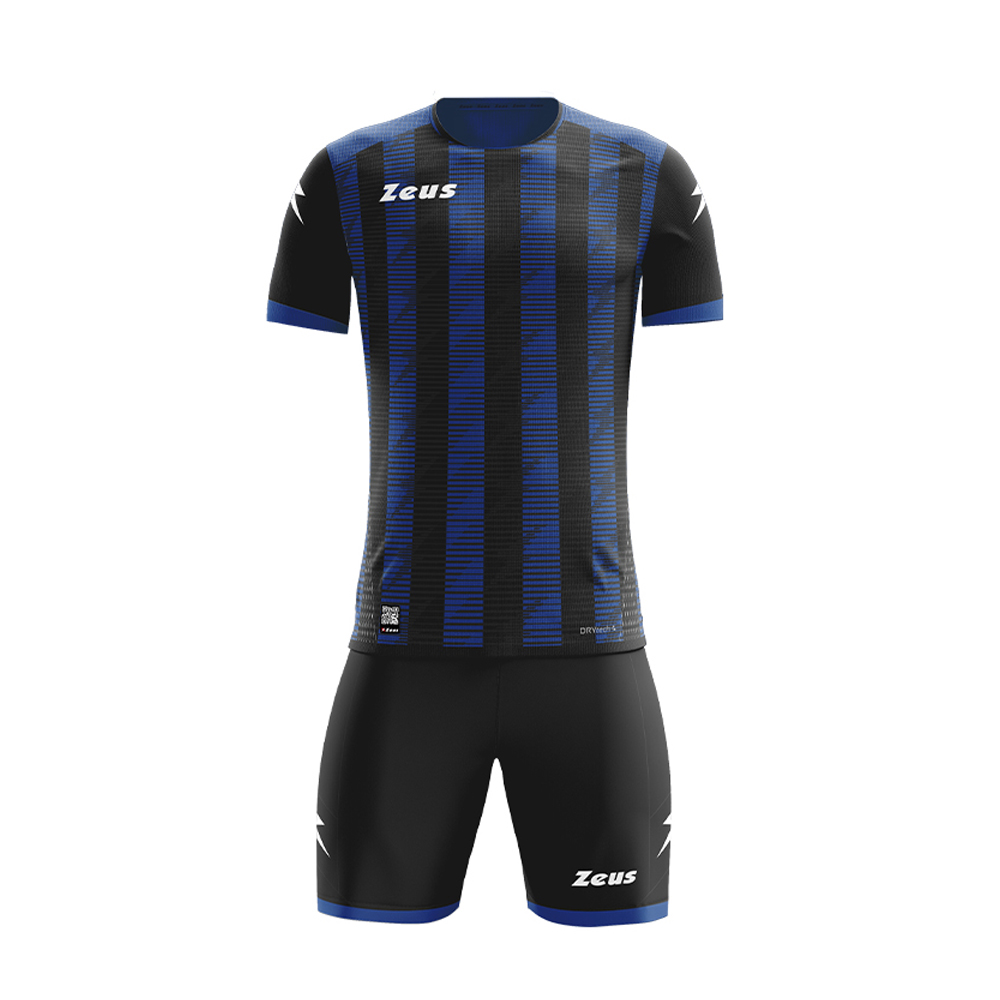 Zeus Icon Football Kit Black Blue