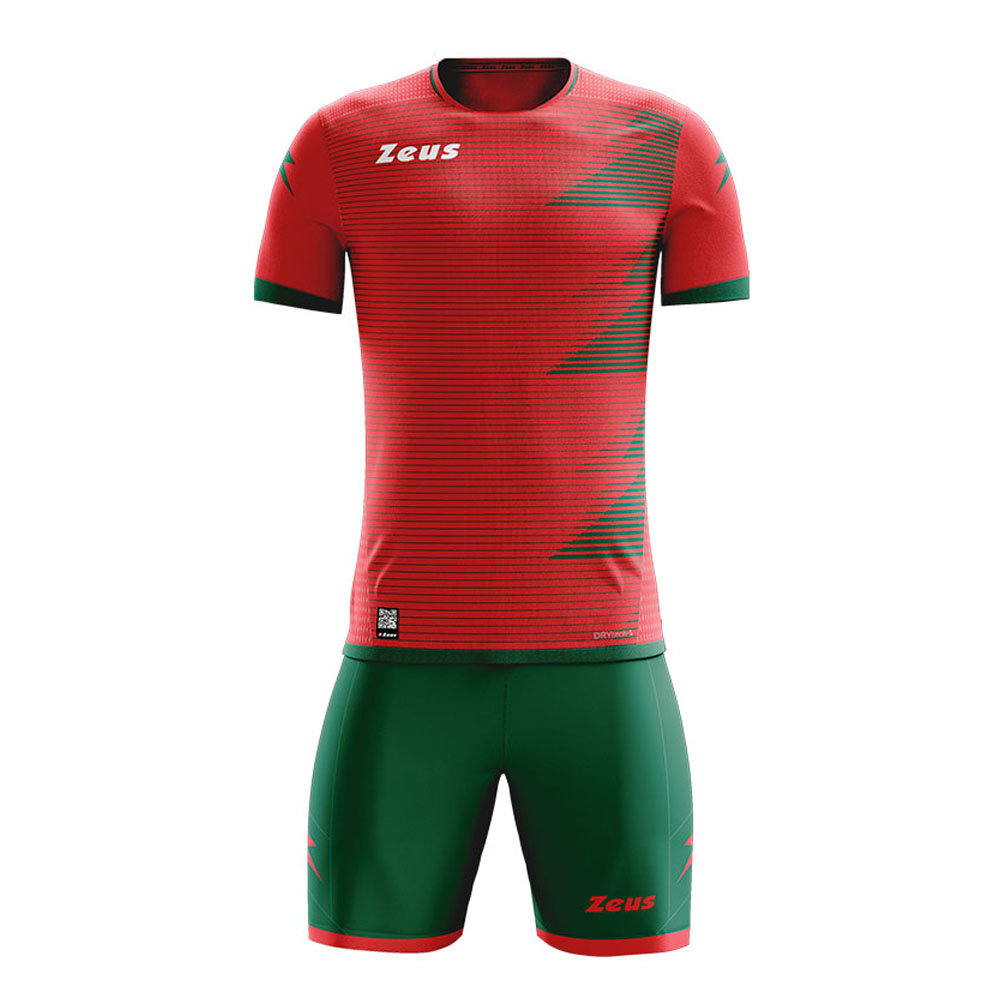Zeus Mundial Football Kit Red Green