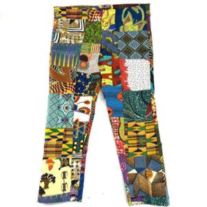 Brightly coloured performance pants from Africa