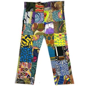 Vibrantly coloured performance pants from Ghana