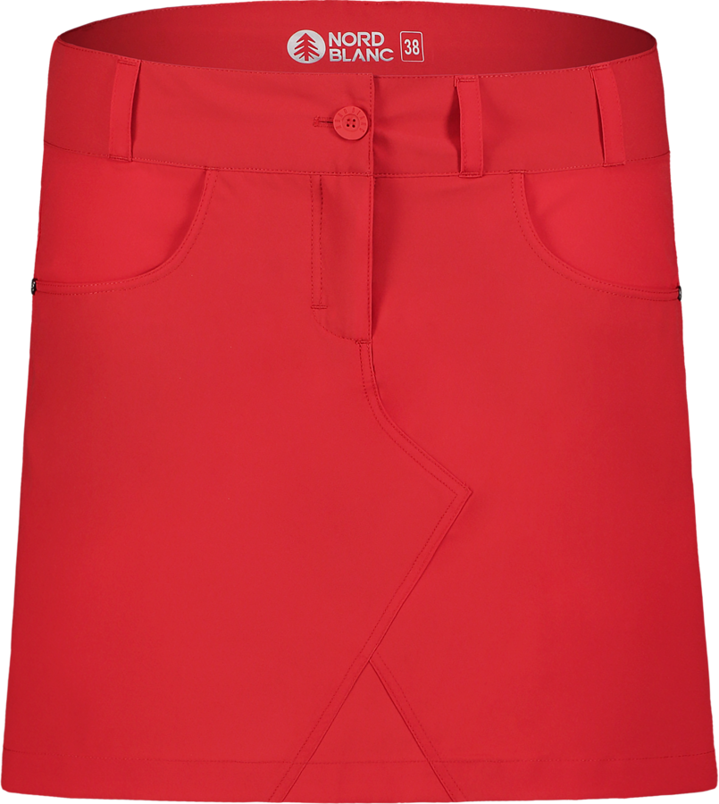 Dámská lehká outdoorová sukně Nordblanc Rising červená NBSSL7635_CVA