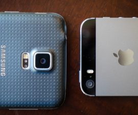 סמסונג Galaxy S5 ו Apple iPhone 5s