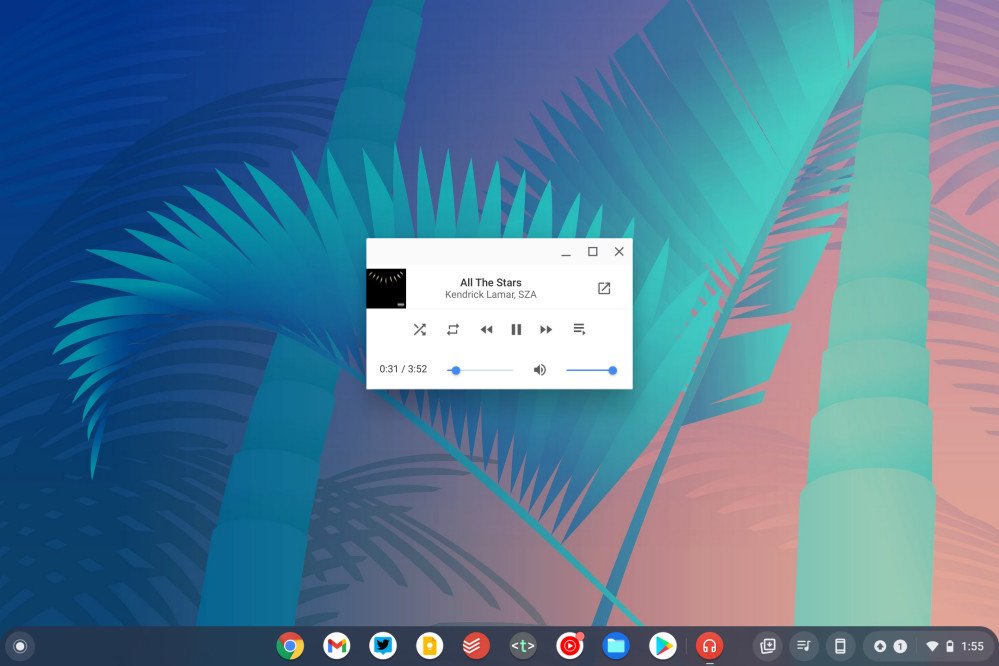 Chrome OS 96 Audio Player