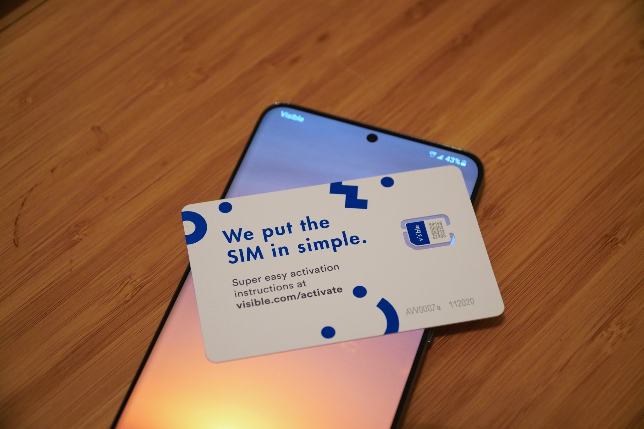 Visible SIM card Galaxy S20+