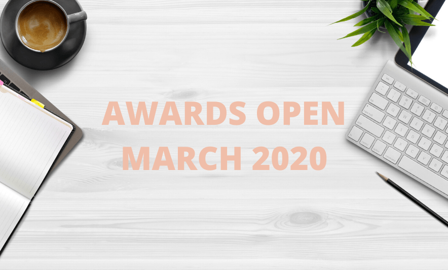 Awards open in March 2020