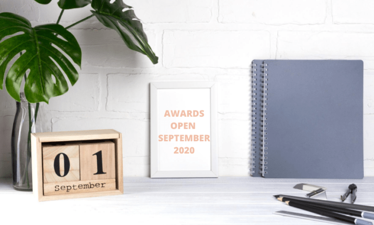 Awards Open in September 2020