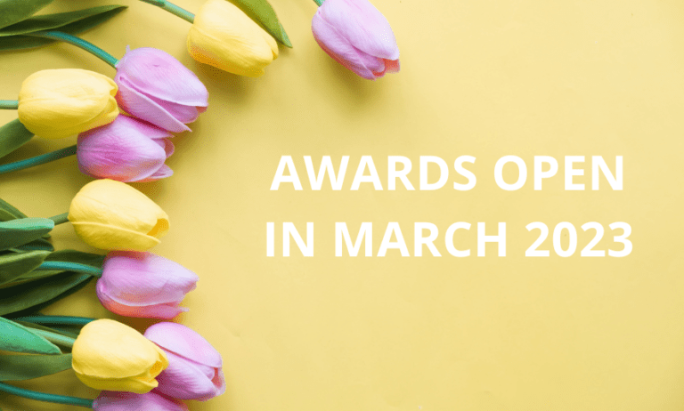 Awards Open in March 2023