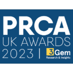 PRCA UK Awards 2023 logo