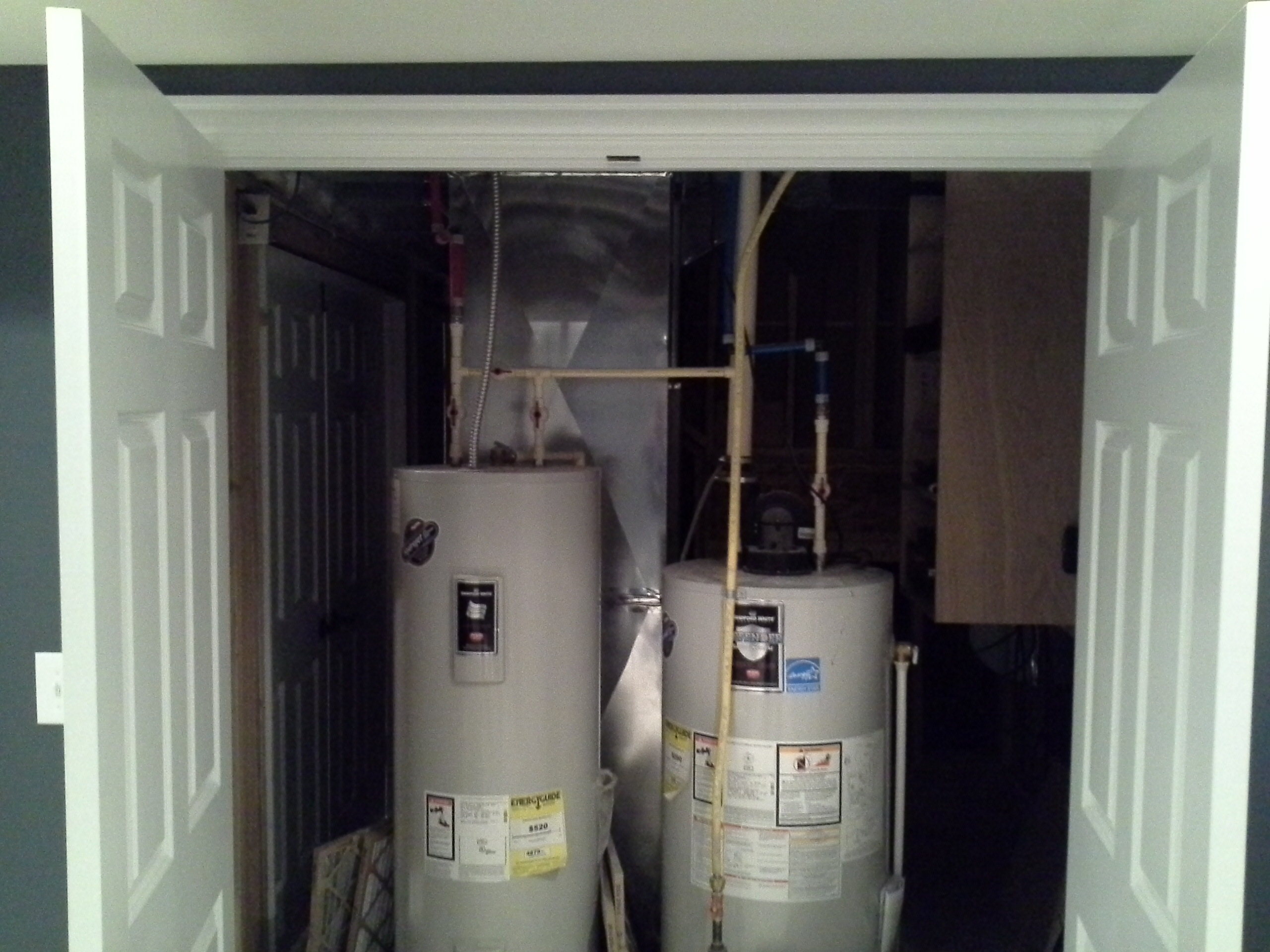 Closet For Water Heater And Hvac Basements Unlimited Basement