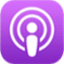 the apple podcasts logo