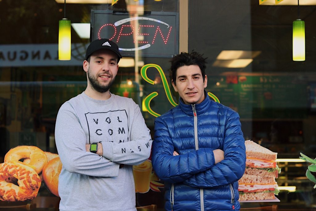 Marzouk (left) has been working at K’s Cafe for 3 years now along with his close friends and family. In 2020 he hopes that “more costumers come [there] to grow the business, and [to] maybe make another K’s around the area.