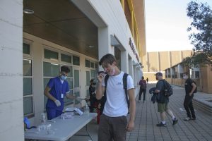 Students get tested for COVID-19 in an effort to curb the contagion in BUSD.