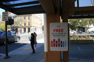 A CVS store on Shattuck offers free COVID-19 and flu vaccines.