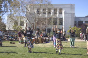 Students from African Diaspora dance classes performed at the cultural club fair last Friday.