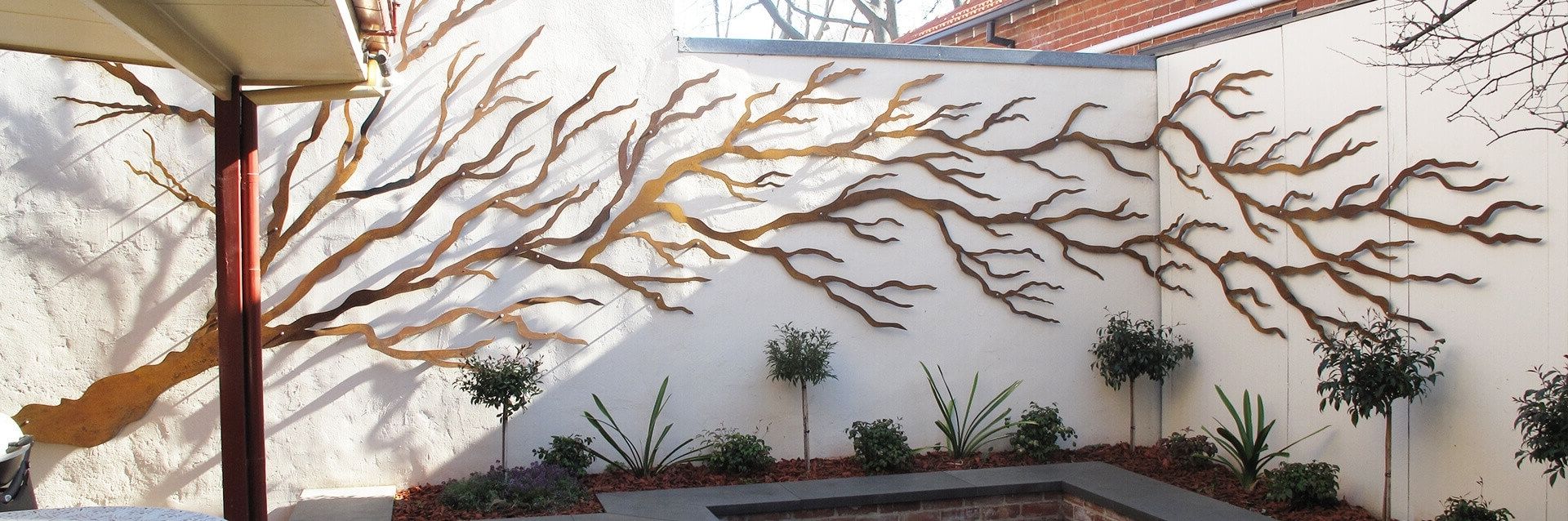 Most Current Australia Wall Accents Throughout Outdoor : Metal Wall Sculpture Outdoor Wall Decorations Garden (Gallery 8 of 15)