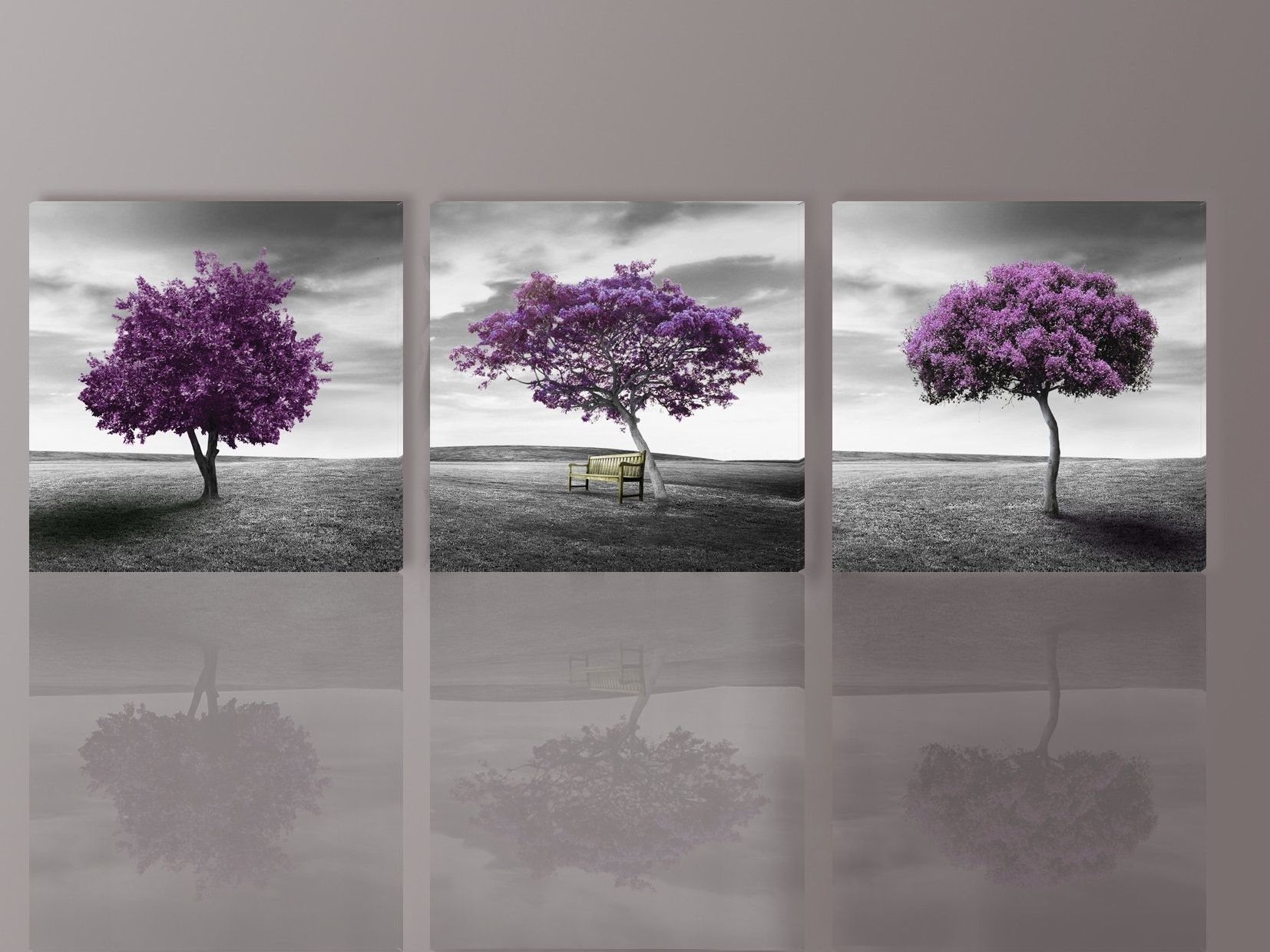 Featured Photo of Purple And Grey Wall Art