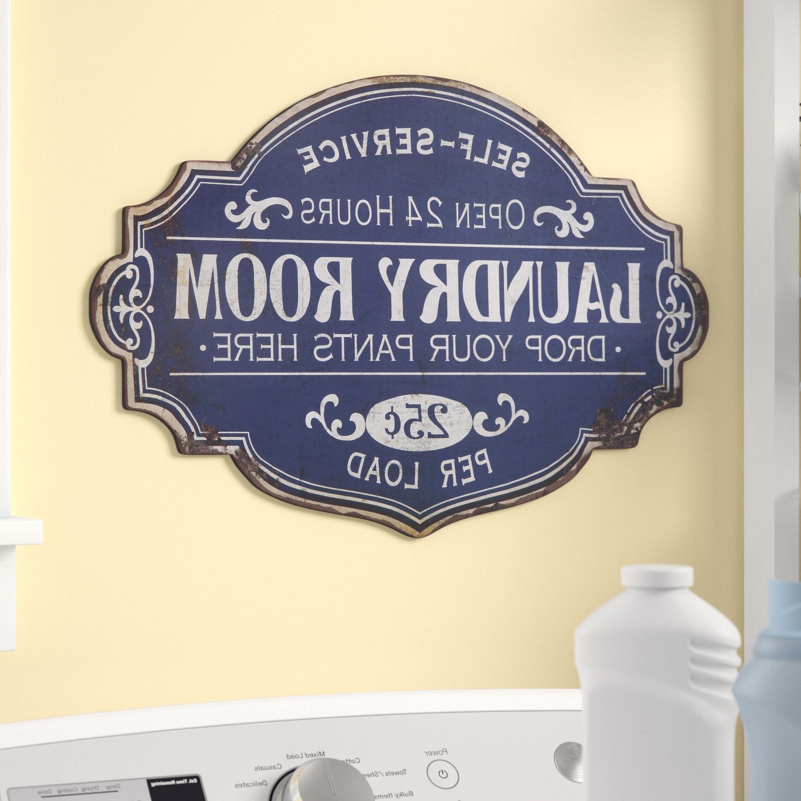 Featured Photo of Metal Laundry Room Wall Decor By Winston Porter