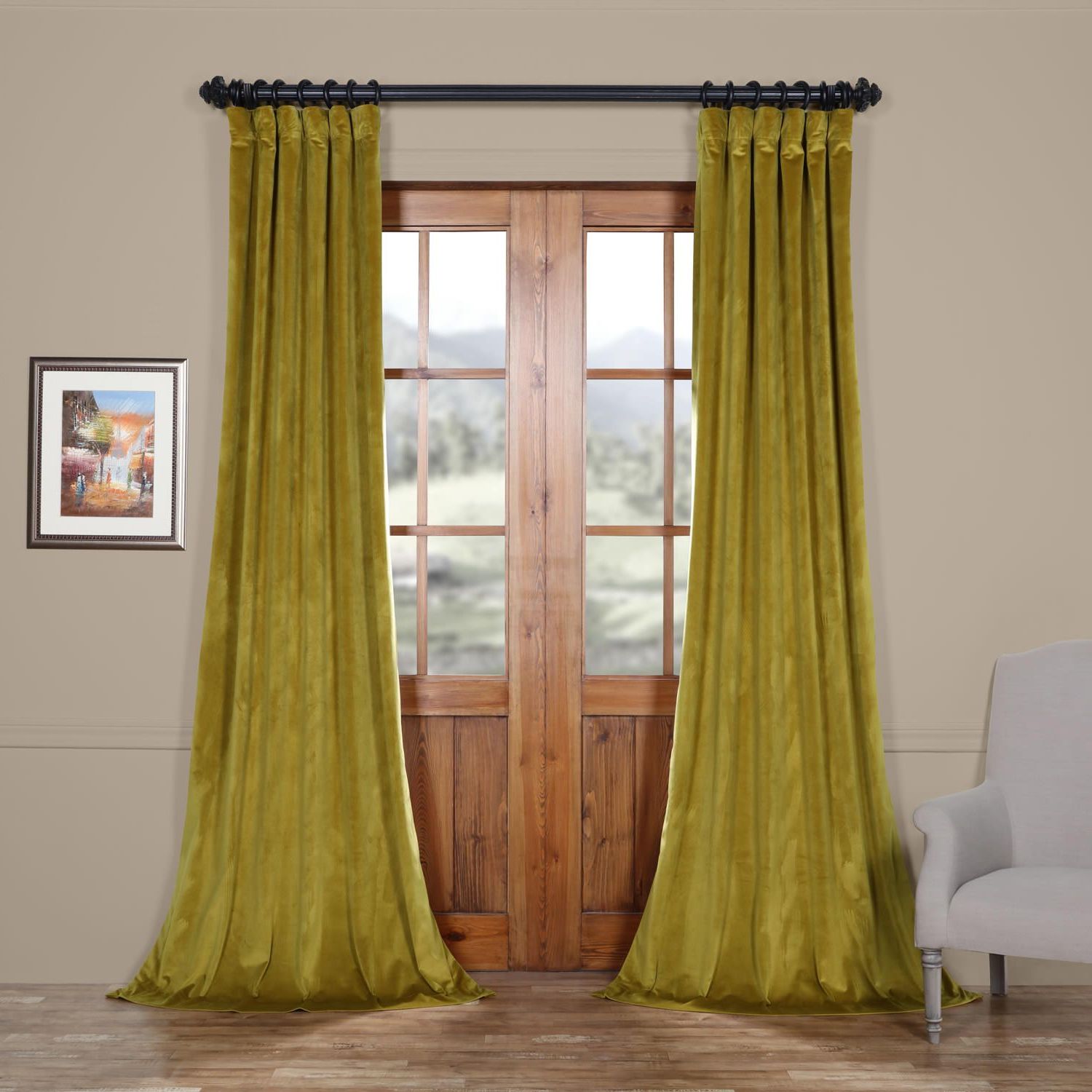 Featured Photo of Heritage Plush Velvet Curtains