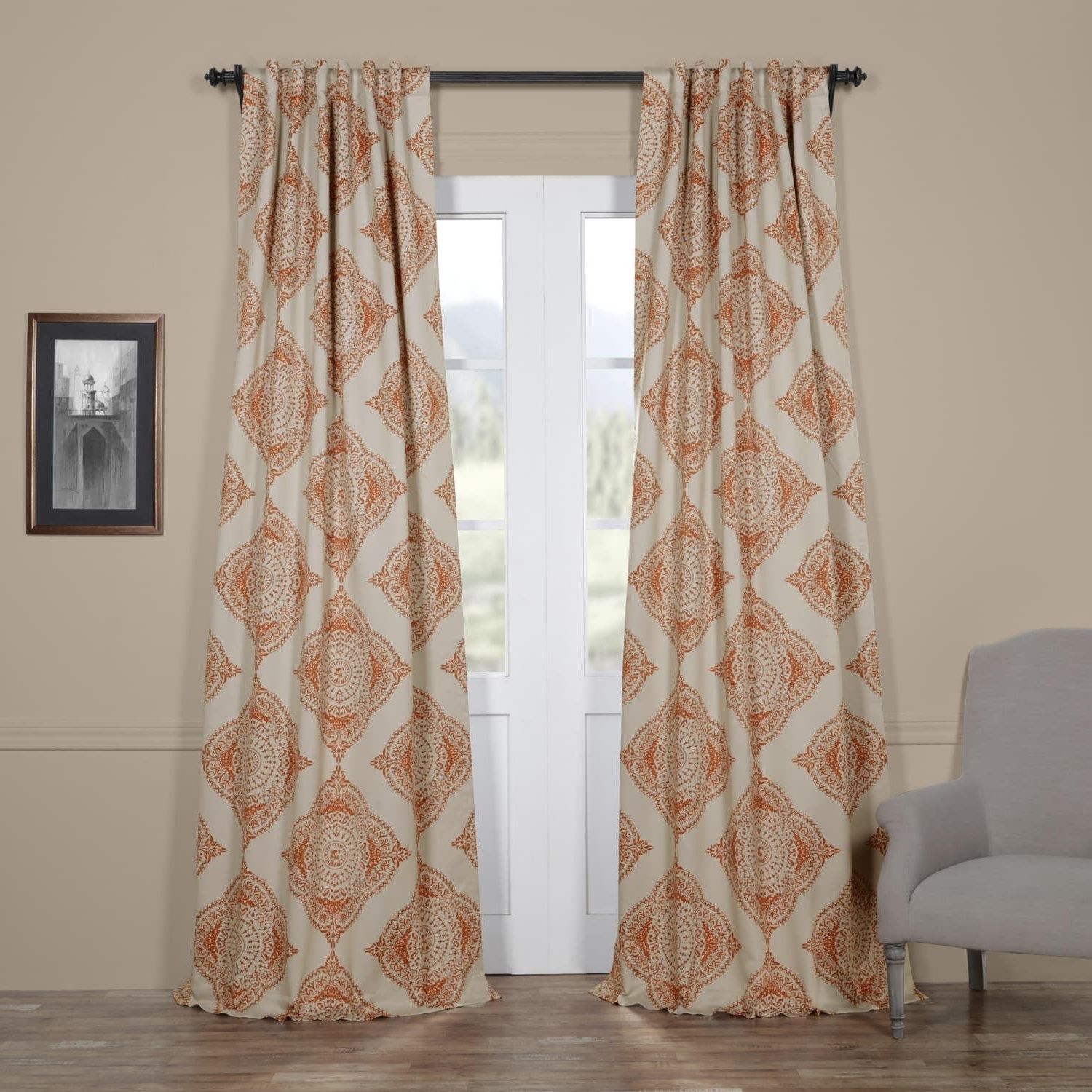 Featured Photo of Moroccan Style Thermal Insulated Blackout Curtain Panel Pairs