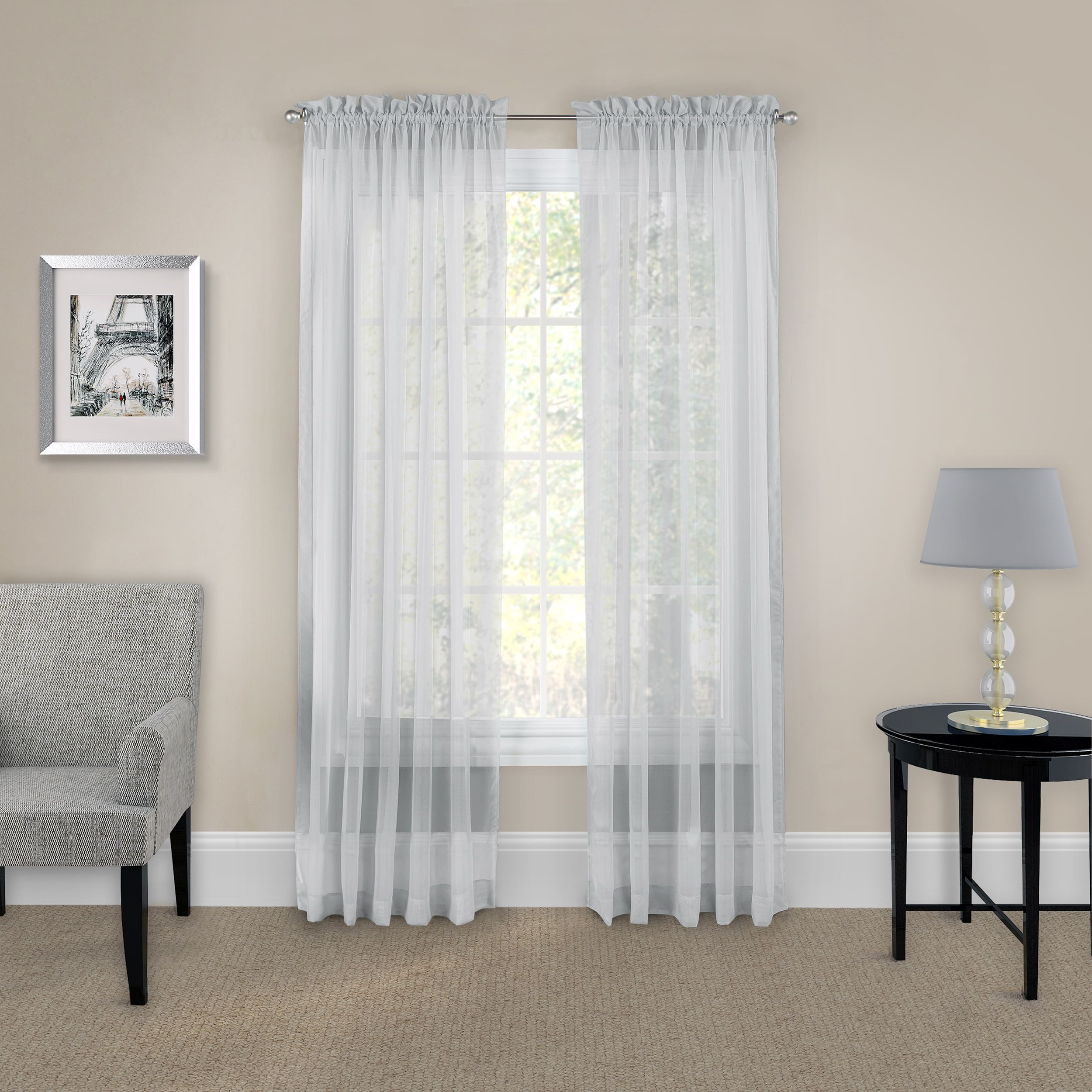 Featured Photo of Pairs To Go Victoria Voile Curtain Panel Pairs