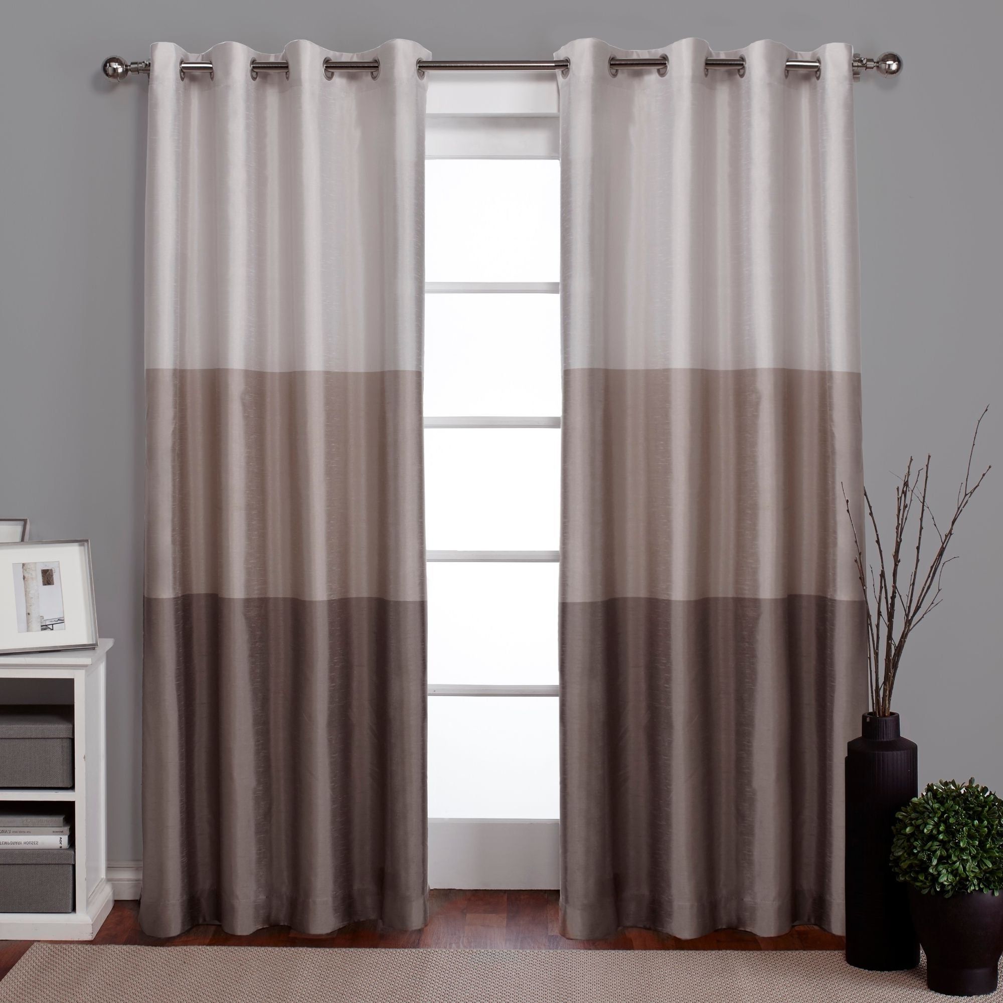 Featured Photo of Ocean Striped Window Curtain Panel Pairs With Grommet Top