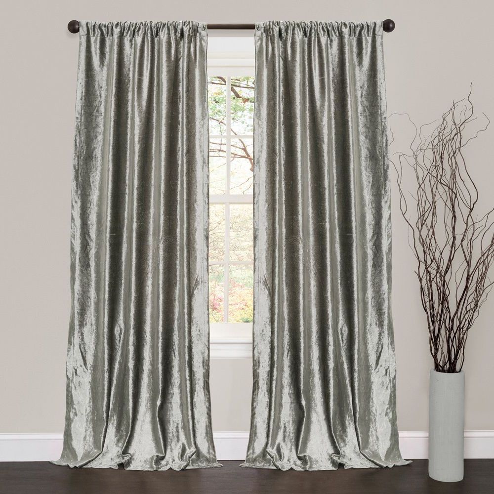 Featured Photo of Velvet Dream Silver Curtain Panel Pairs