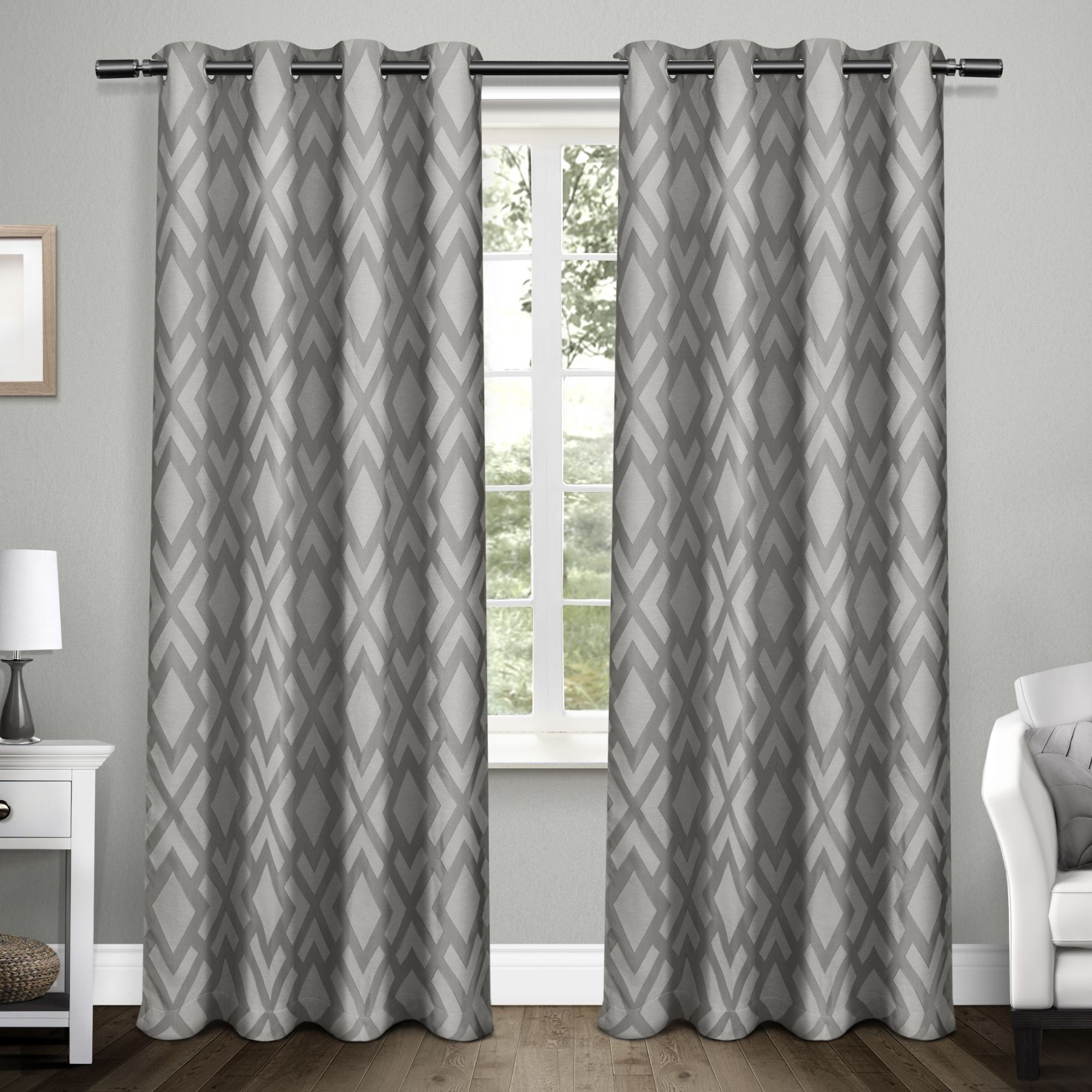 Featured Photo of Easton Thermal Woven Blackout Grommet Top Curtain Panel Pairs