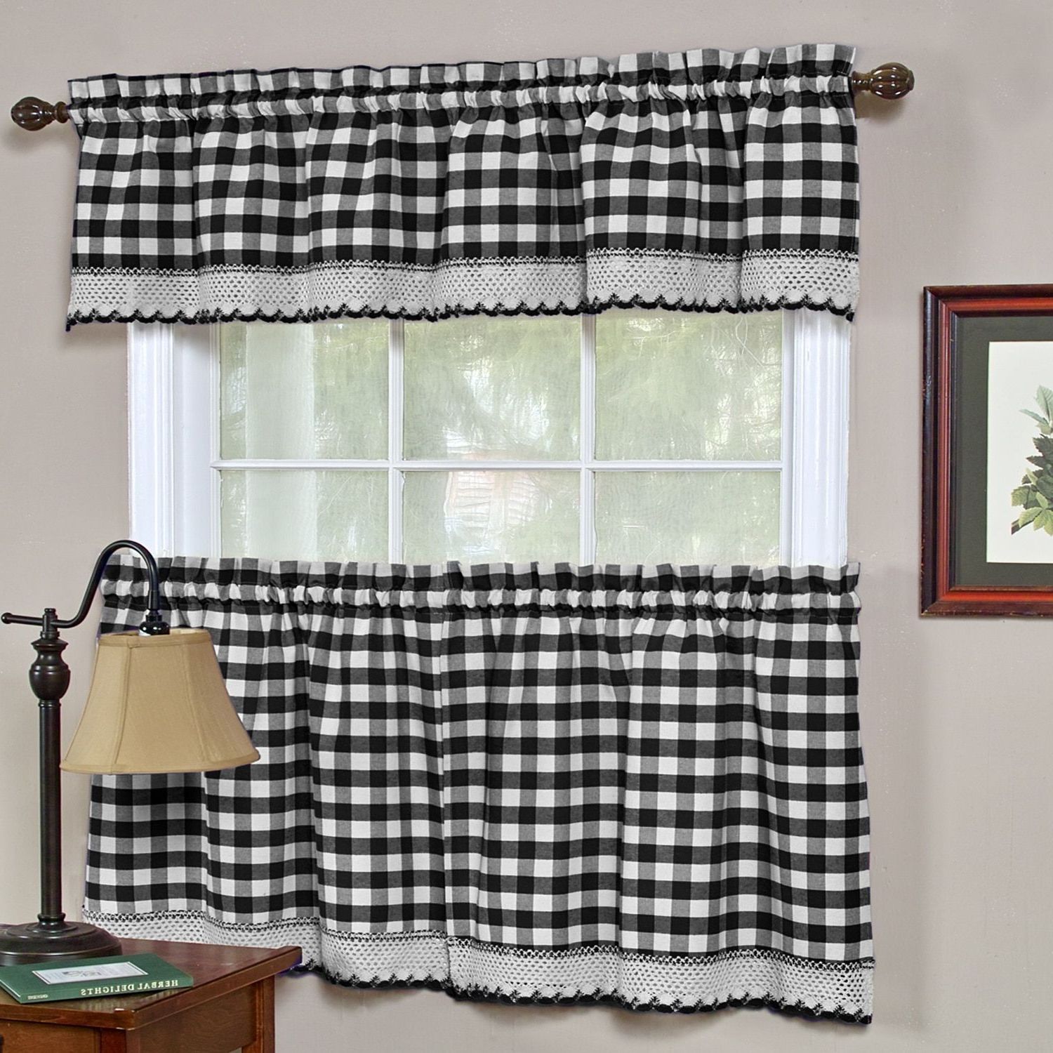 Featured Photo of Classic Black And White Curtain Tiers
