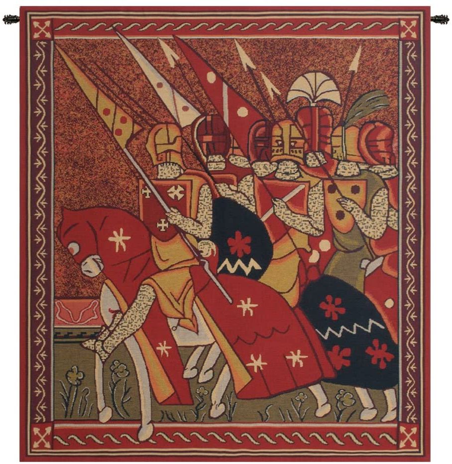 Amazon: Charlotte Home Furnishing Inc. Belgium Tapestry In Favorite Blended Fabric Godfrey Of Bouillon Wall Hangings (Gallery 2 of 20)