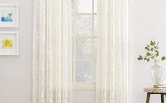 Alison Rod Pocket Lace Window Curtain Panels