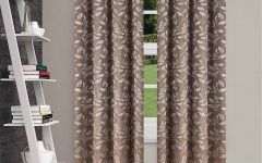 Superior Leaves Insulated Thermal Blackout Grommet Curtain Panel Pairs