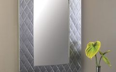 Brushed Nickel Wall Mirrors for Bathroom