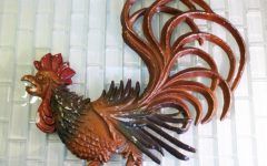 Metal Rooster Wall Decor
