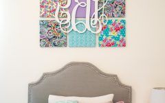 Canvas Wall Art with Fabric