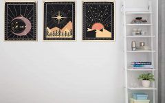 Blended Fabric Celestial Wall Hangings (set of 3)