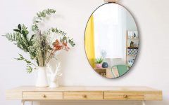 Leather Framed Wall Mirrors